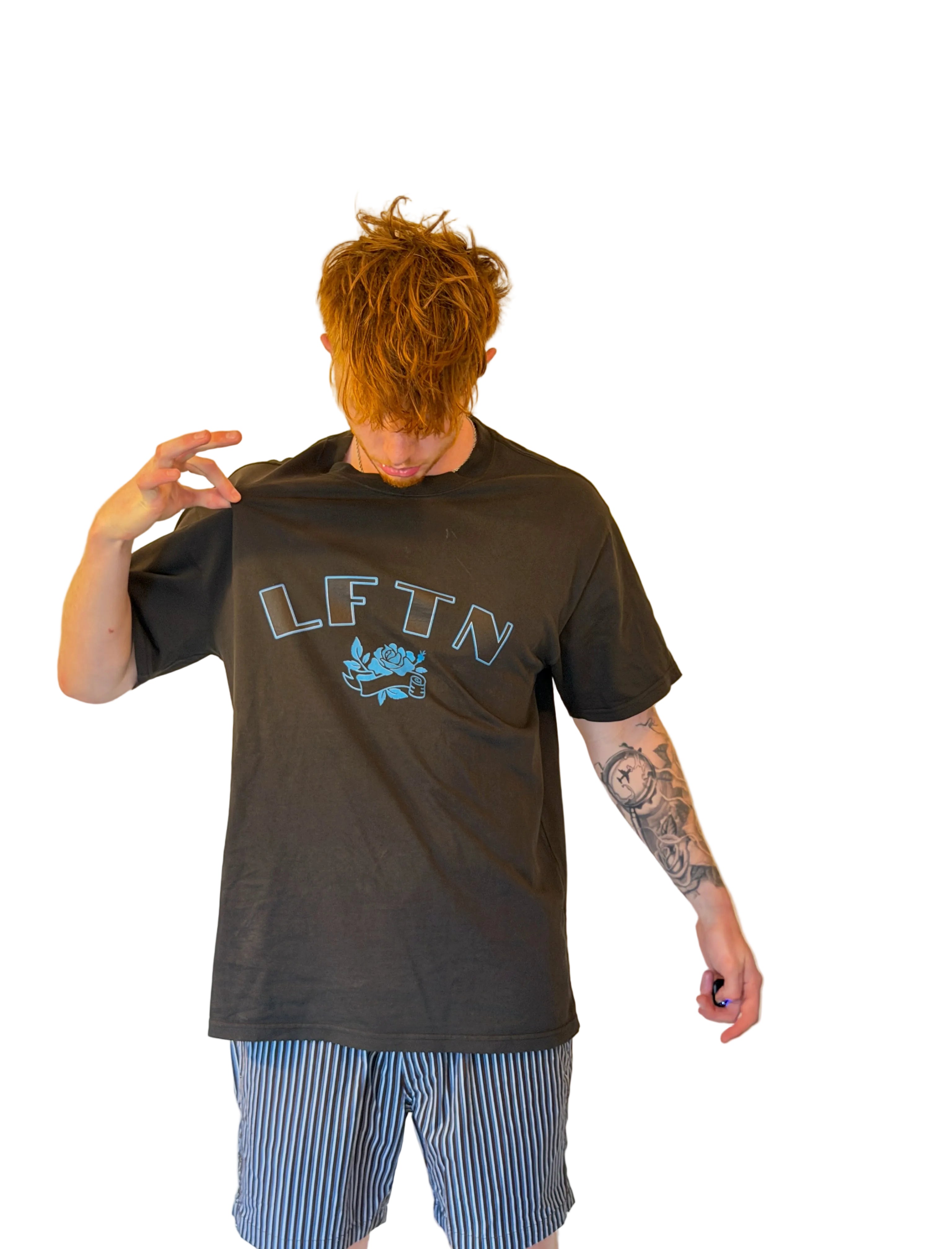 Oversized Faded College Style T-Shirt